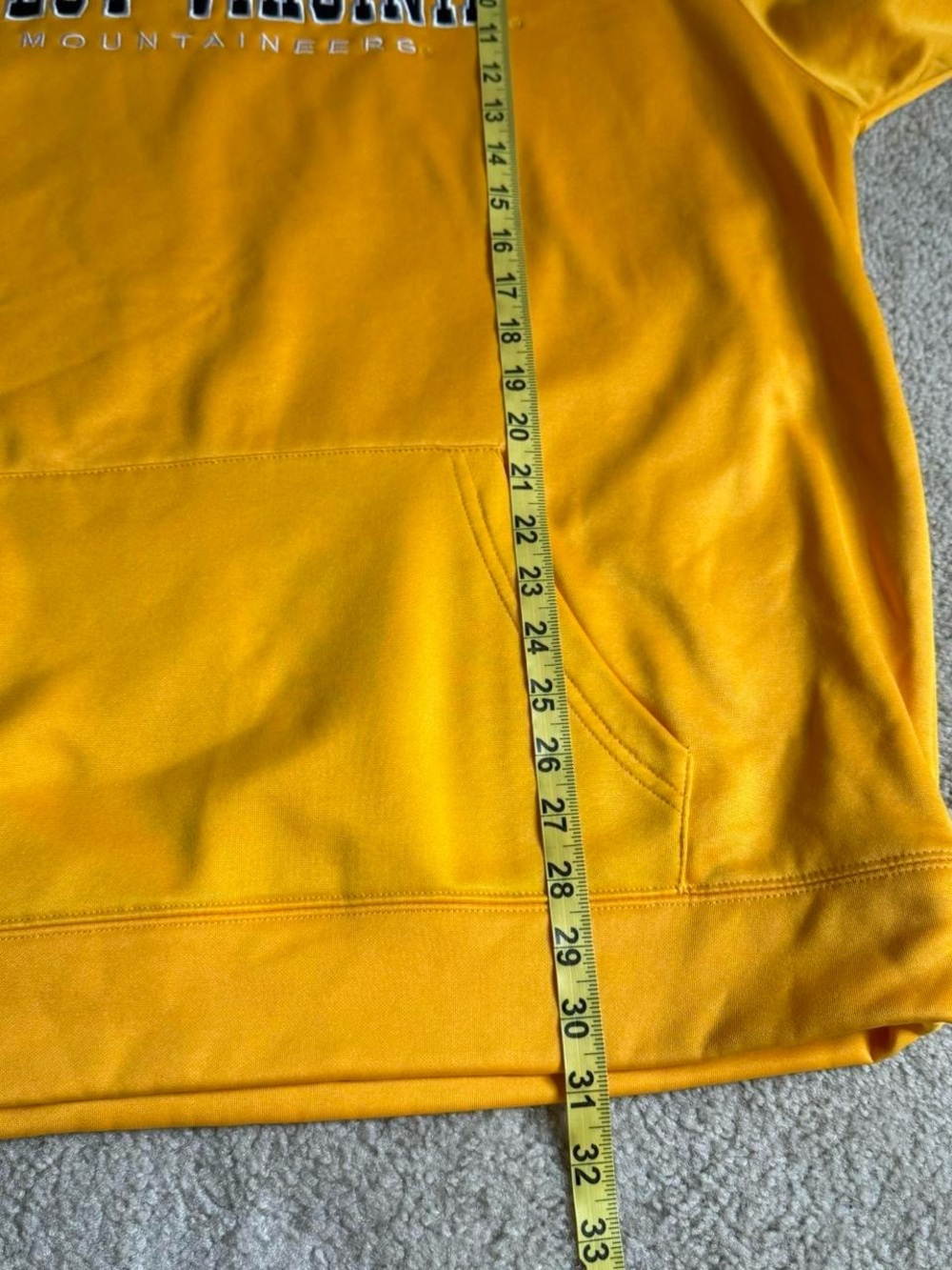 West Virginia Mountaineers Gold Hoodie - Picture 7 of 7